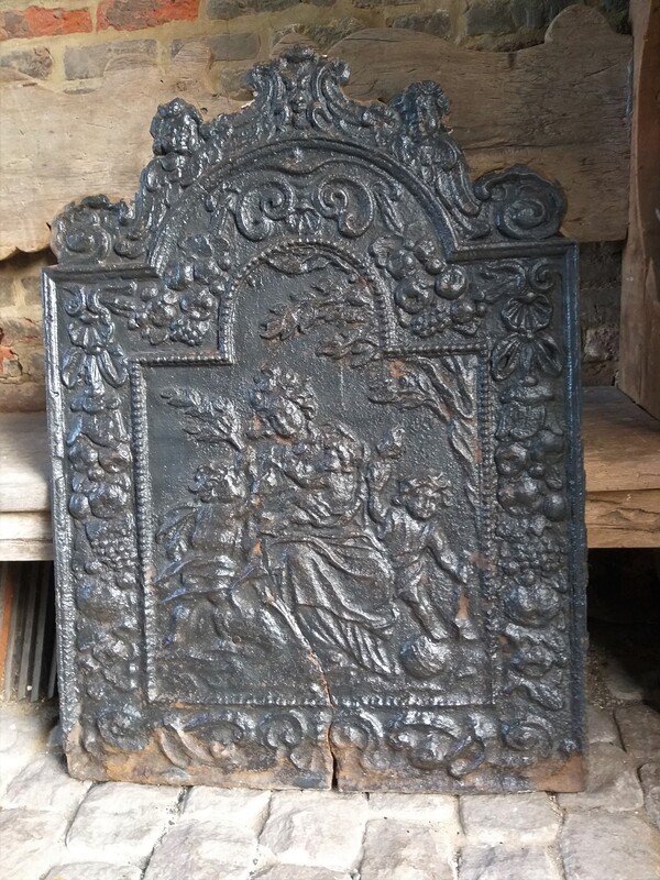 Antique Fireback, cast-iron