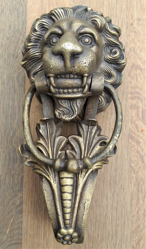 Big, heavy Doorknocker, ca. 1880