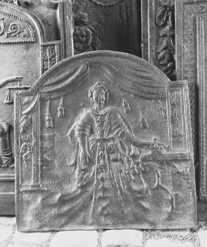 Cast Iron fireback,  XVIII century