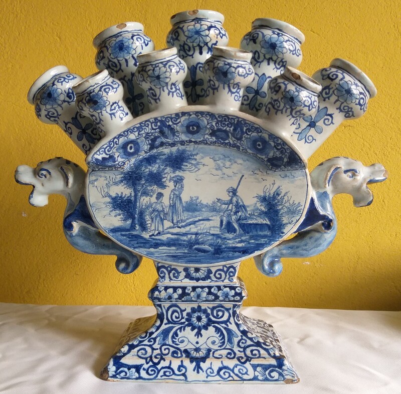 Dutch Tulip vase, Delft ca.1800