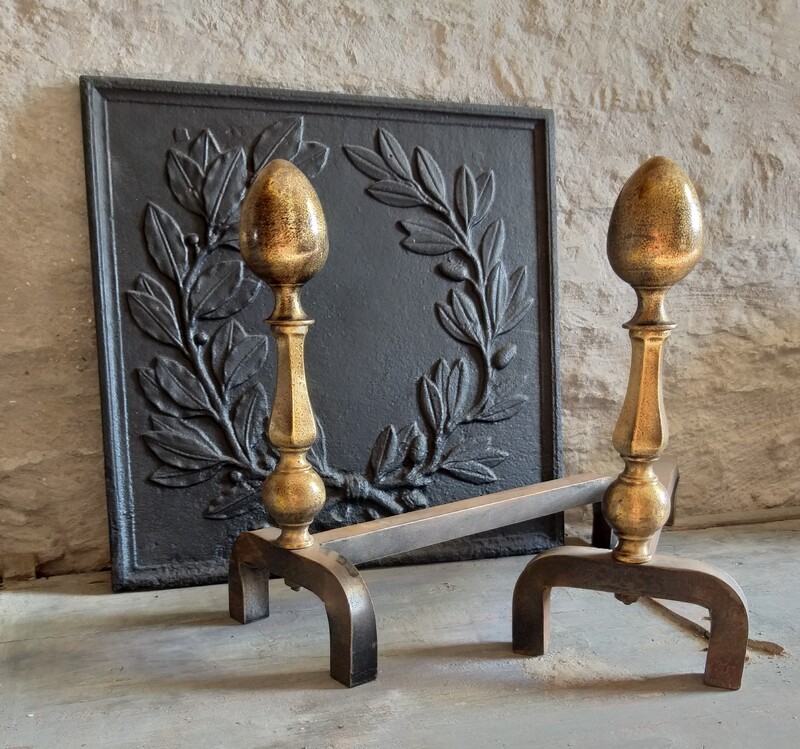 Endirons nice pair, ca. 1925