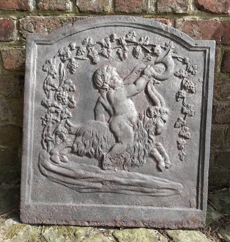 Fireback in cast iron