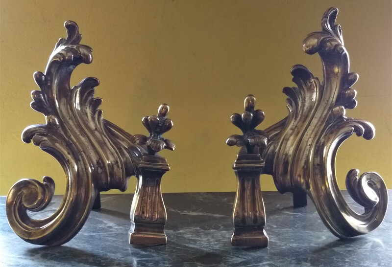 Firedogs Louis XV époque