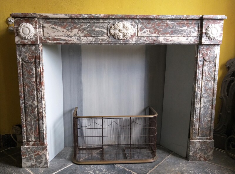 Fireplace Louis XVI in Rémy marble