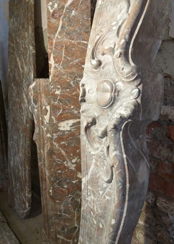 Louis XV style fireplace