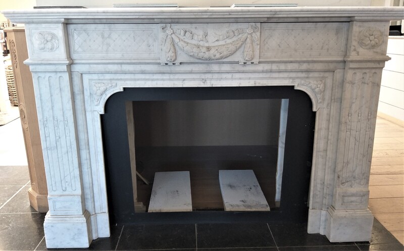 Louis XVI fireplace, Napoléon III period, ca.1870