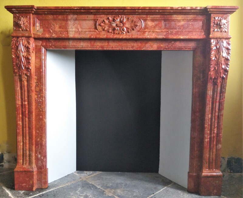  Louis XVI style fireplace in Brèche Sanguine