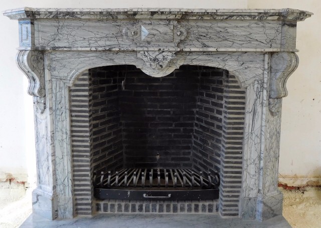 Napoléon III Fireplace in Bleu Fleuri marble