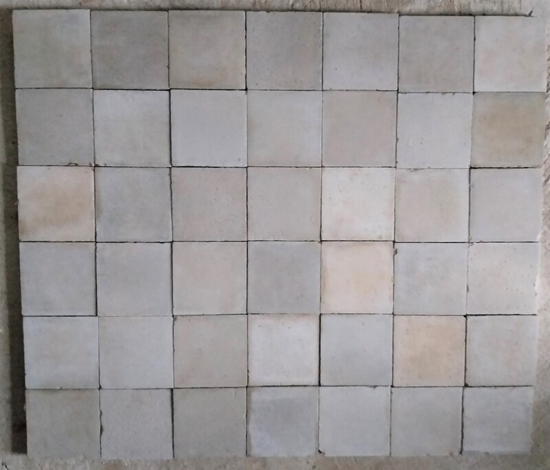 Old hard-backed walltiles, ca.1880-1900